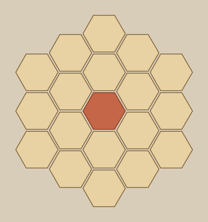 Arena board, 3 hexes per side