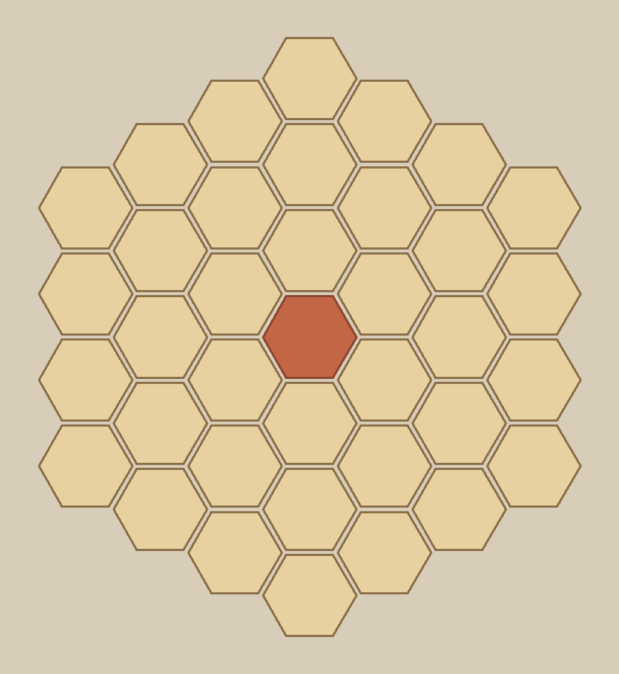 Arena board, 4 hexes per side