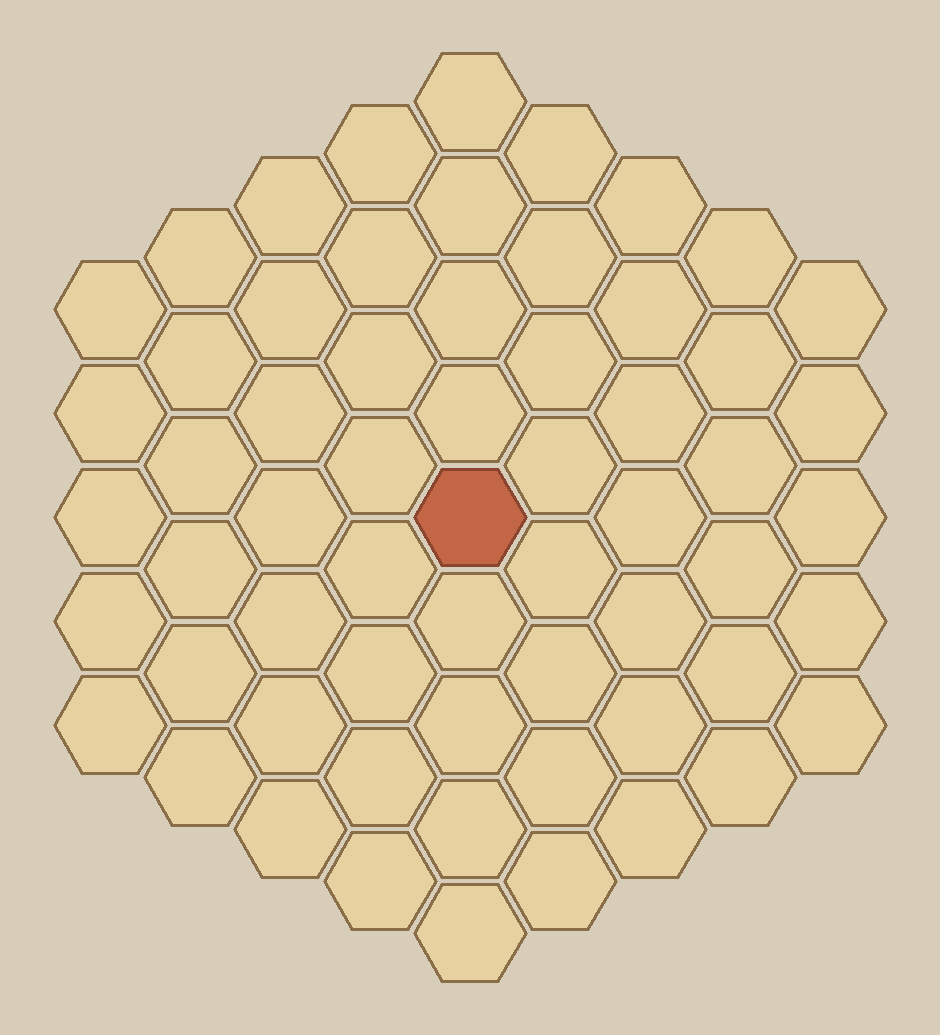 Arena board, 5 hexes per side